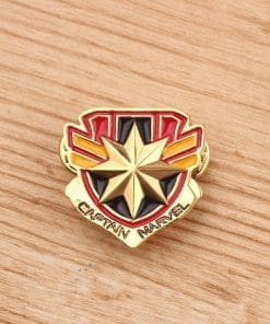Alternative view of Captain Marvel 'Gold Badge' Enamel Pin