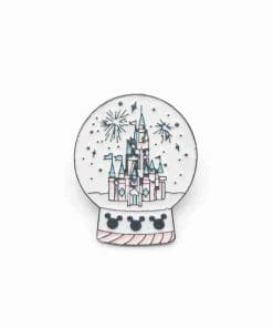 Snow Globe 'Fireworks at the Castle' Enamel Pin
