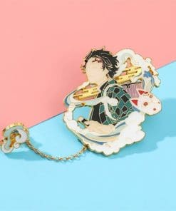 Demon Slayer 'Tanjiro Kitsune Mask Chain' Enamel Pin