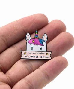 Alternative view of Unicorn 'I'm Limited Edition' Enamel Pin