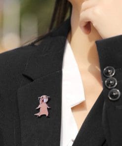 Alternative view of Kim Possible 'Frightened Rufus' Enamel Pin