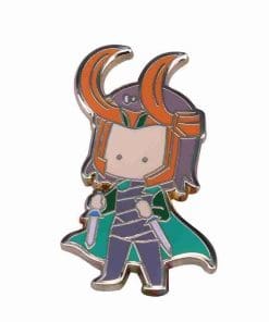 Alternative view of Thor: Ragnarok 'Loki Chibi' Enamel Pin