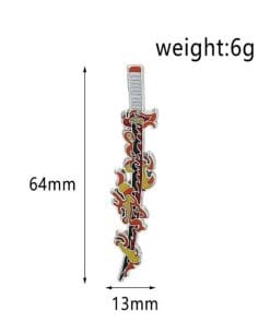 Demon Slayer 'Kyojuro Rengoku | Nichirin Blade ' Enamel Pin - Image 7