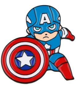 Captain America 'Shield Ready Chibi' Enamel Pin