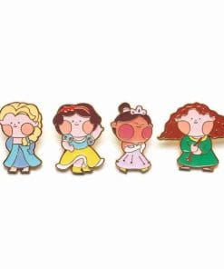 Alternative view of Snow White and the Seven Dwarfs 'Chubby Snow White' Enamel Pin
