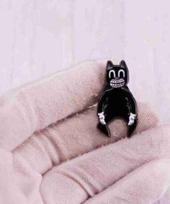 Alternative view of Trevor Henderson 'Cartoon Cat' Enamel Pin