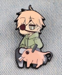 Chainsaw Man 'Pochita and Denji Chibi' Enamel Pin - Image 3