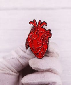 Alternative view of Parts of the Heart Enamel Pin