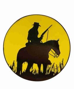 Silhouette Cowboy 'Yellow | Luminous Glow' Enamel Pin