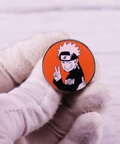 Alternative view of Naruto 'Wacky Uzumaki' Enamel Pin