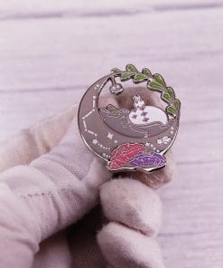 Alternative view of My Neighbor Totoro 'Totoro | Moon and Constellation' Enamel Pin
