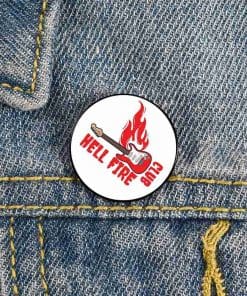 Stranger Things 'Hellfire Club | Burning Guitar' Enamel Pin