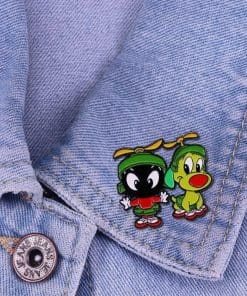 L00ney Tunes 'Marvin the Martian and K9 Chibi' Enamel Pin - Image 3