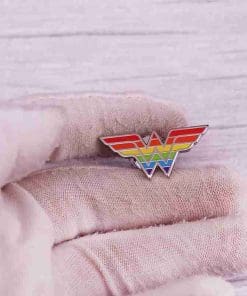 Alternative view of Wonder Woman 'Rainbow' Enamel Pin