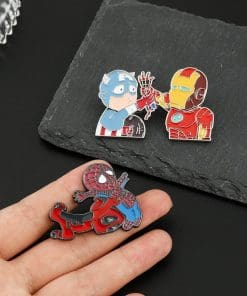 Captain America & Iron Man Chibi Enamel Pin - Image 7