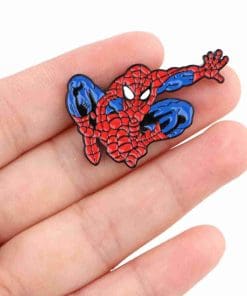 Alternative view of SpiderMan 'Webbing Jump' Enamel Pin