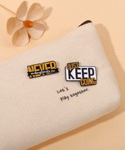 Alternative view of Just Keep Going Enamel Pin