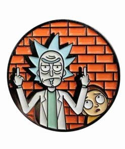 Rick and Morty 'What the F' Enamel Pin