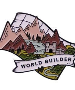 Mountain 'World Builder' Enamel Pin