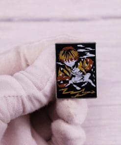 Alternative view of Demon Slayer 'Zenitsu | Dark Slayer' Enamel Pin