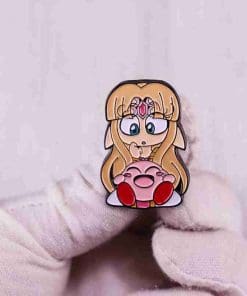 Alternative view of Super Smash Bros. 'Princess Zelda and Kirby' Enamel Pin