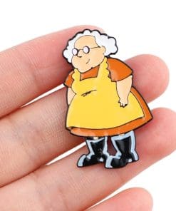 Alternative view of Courage the Cowardly Dog 'Muriel Bagge' Enamel Pin
