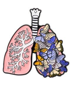 Floral Organ 'Congested Lung | Butterflies' Enamel Pin