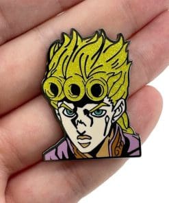 Alternative view of JoJo's Bizarre Adventure 'Giorno Head' Enamel Pin