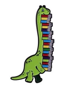 Diplodocus 'Book Lover' Enamel Pin