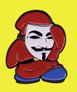 Alternative view of V For Vendetta Chibi Enamel Pin