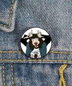 Stranger Things 'Eddie | Funny Demon Horn' Enamel Pin