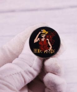 Alternative view of One Piece 'Monkey D Luffy | Round Skull' Enamel Pin
