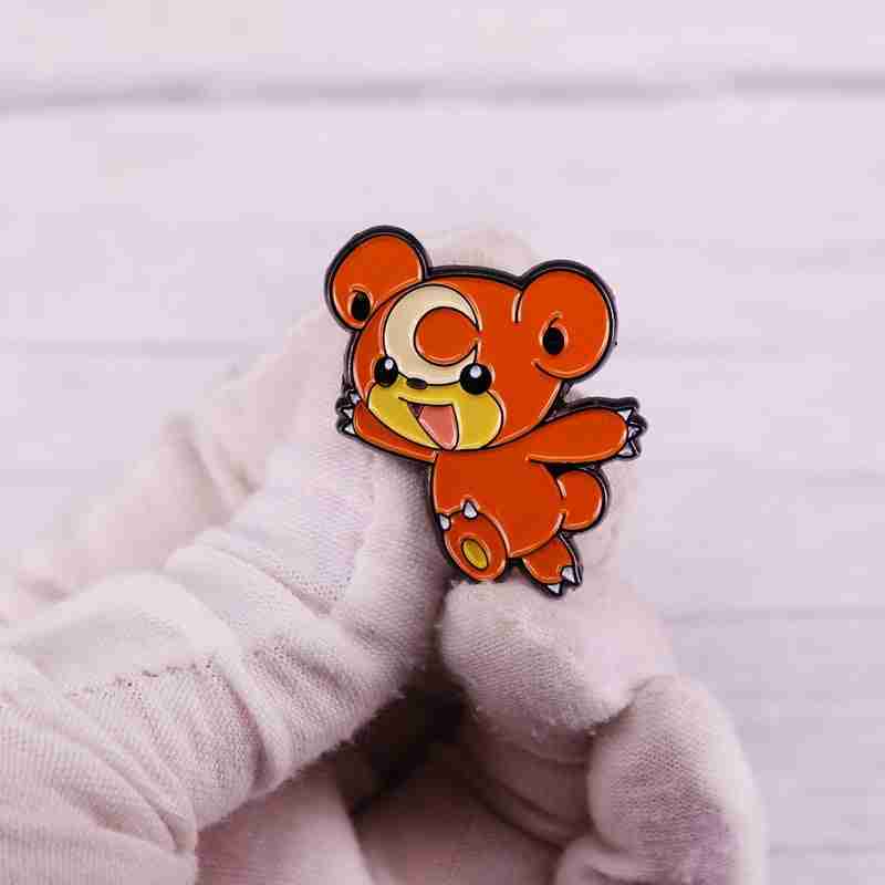 Pokemon 'Teddiursa' Enamel Pin' - Image 2