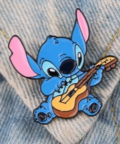 Alternative view of Lilo and Stitch 'Stitch Guitar' Enamel Pin