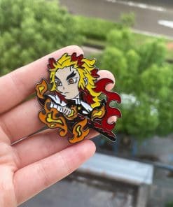Alternative view of Demon Slayer 'Rengoku | Blazing Sun' Enamel Pin