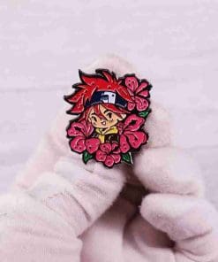 Alternative view of SK8 the Infinity 'Reki Chibi | Hibiscus' Enamel Pin