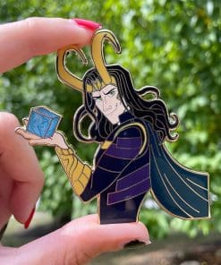 Alternative view of Loki 'Evil God' Enamel Pin