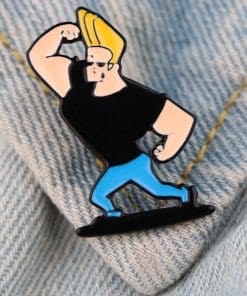 Alternative view of Johnny Bravo 'Muscle Flexing' Enamel Pin
