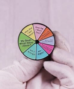 Alternative view of Inspirational Roulette Wheel Enamel Pin
