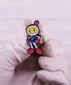 Alternative view of Bomberman 'White Bomberman' Enamel Pin