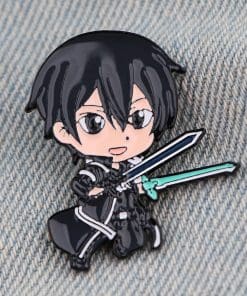 Alternative view of Attack on Titan 'Smiling Mikasa Chibi' Enamel Pin