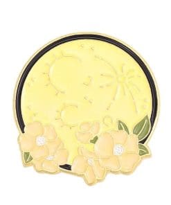 Floral Moon Phase 'Full Moon' Enamel Pin