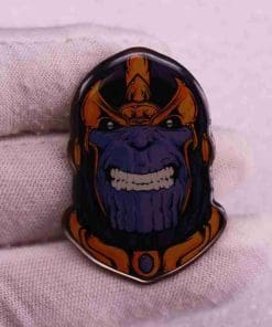 Alternative view of Thanos 'Smiley Face' Enamel Pin