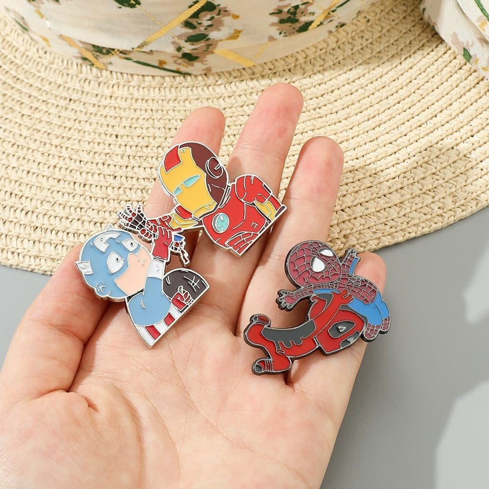 Captain America & Iron Man Chibi Enamel Pin - Image 11