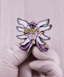 Alternative view of Digimon 'Angewomon' Enamel Pin
