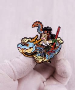 Alternative view of Dragon Ball Z 'Young Goku | Dragon Ride' Enamel Pin