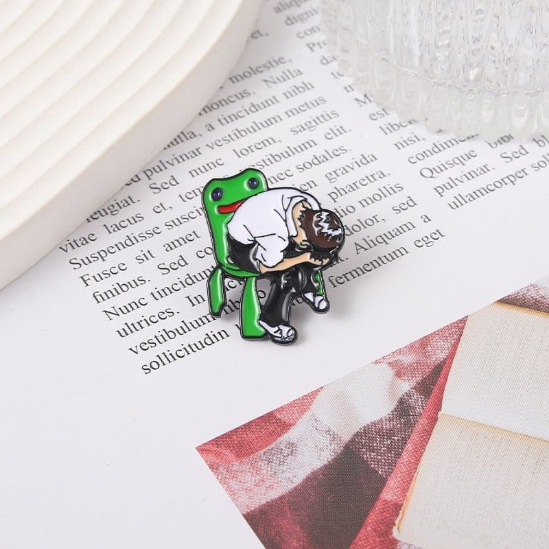 Neon Genesis Evangelion 'Shinji Green Chair' Enamel Pin - Image 2