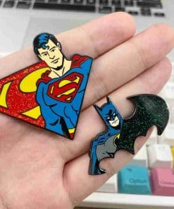 Alternative view of Superman Enamel Pin