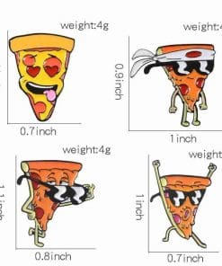 Alternative view of Pizza 'Hooray' s Enamel Pin