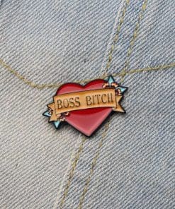 Cute 'Boss Bitch' Enamel Pin